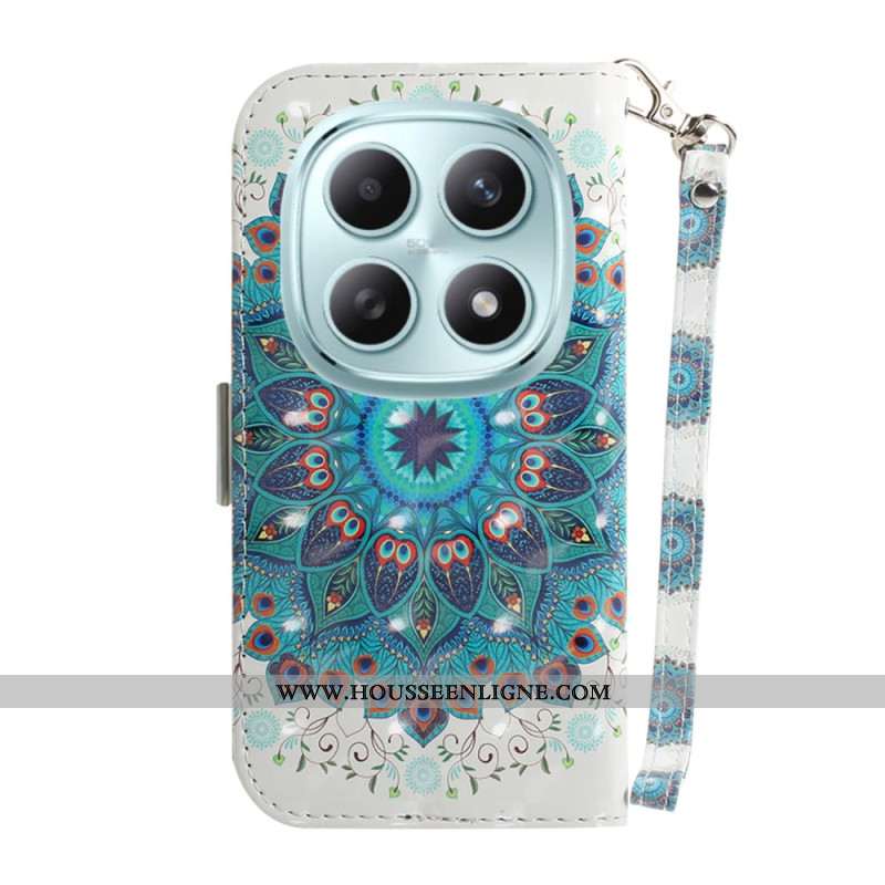 Housse Xiaomi Redmi Note 15 5G / Poco M8 5G Mandala Vert à Lanière