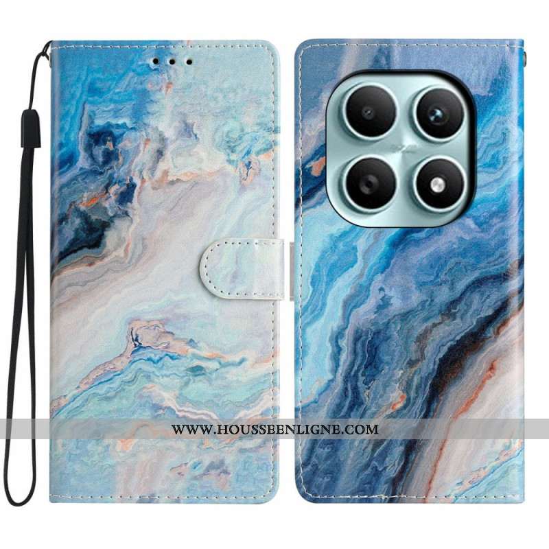 Housse Xiaomi Redmi Note 15 5G / Poco M8 5G Marbre Bleu