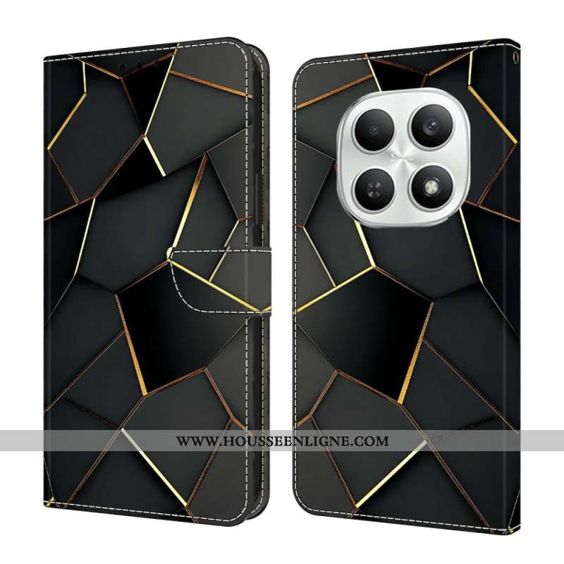 Housse Xiaomi Redmi Note 15 5G / Poco M8 5G Motif Noir et Or