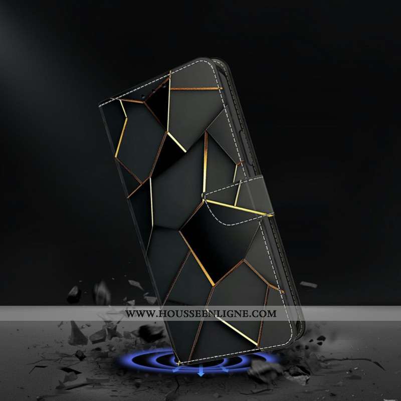 Housse Xiaomi Redmi Note 15 5G / Poco M8 5G Motif Noir et Or