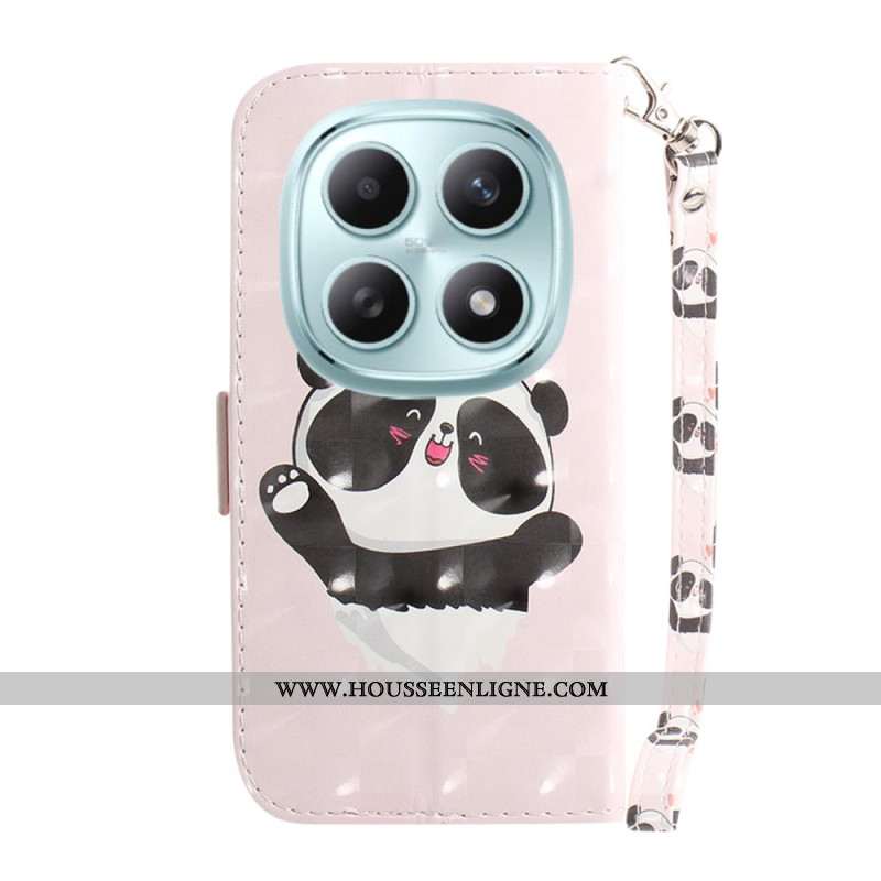 Housse Xiaomi Redmi Note 15 5G / Poco M8 5G Panda Love à Lanière