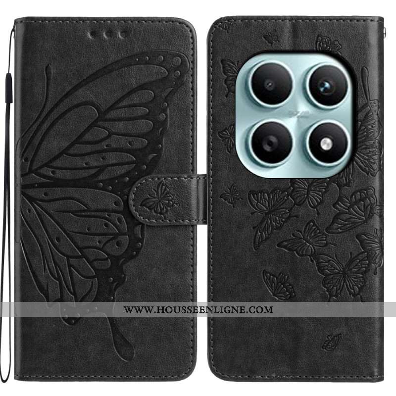 Housse Xiaomi Redmi Note 15 5G / Poco M8 5G Papillon Gravé