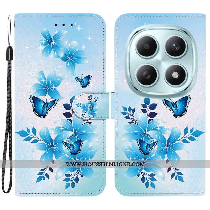 Housse Xiaomi Redmi Note 15 5G / Poco M8 5G Papillons Bleus