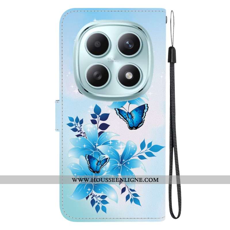 Housse Xiaomi Redmi Note 15 5G / Poco M8 5G Papillons Bleus