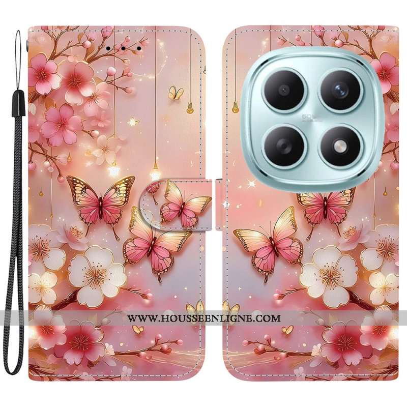 Housse Xiaomi Redmi Note 15 5G / Poco M8 5G Papillons Lanterne