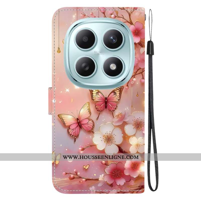 Housse Xiaomi Redmi Note 15 5G / Poco M8 5G Papillons Lanterne