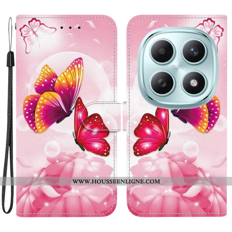 Housse Xiaomi Redmi Note 15 5G / Poco M8 5G Papillons Roses