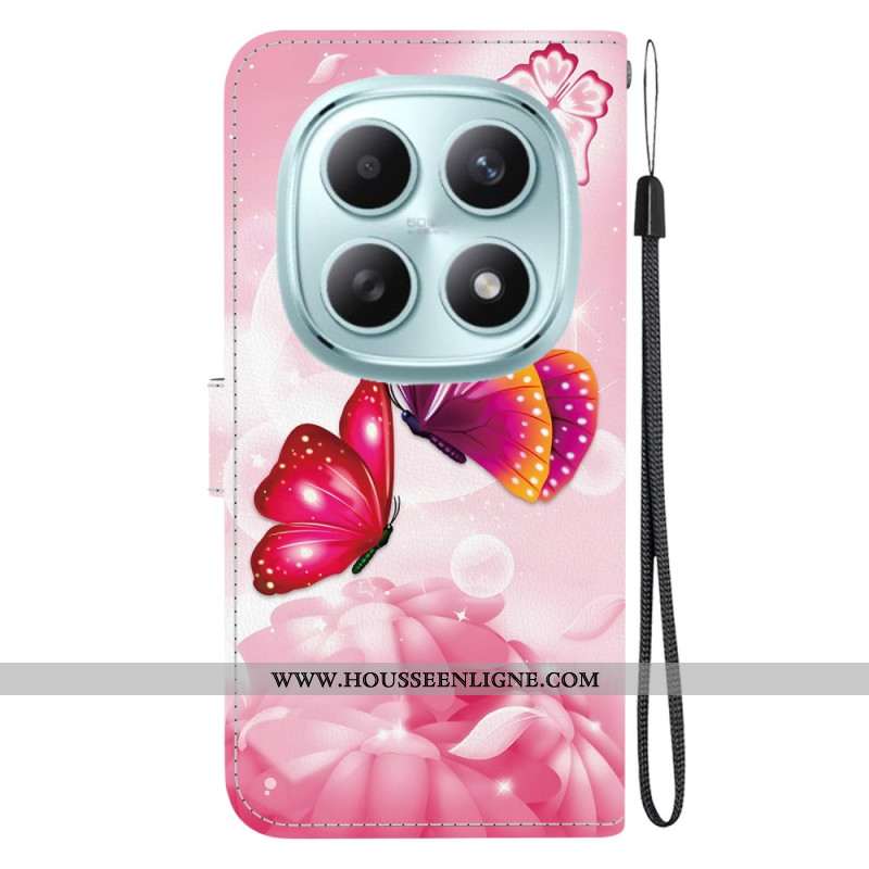 Housse Xiaomi Redmi Note 15 5G / Poco M8 5G Papillons Roses