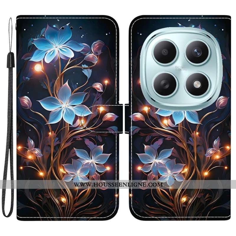 Housse Xiaomi Redmi Note 15 5G / Poco M8 5G Petites Fleurs Lanternes