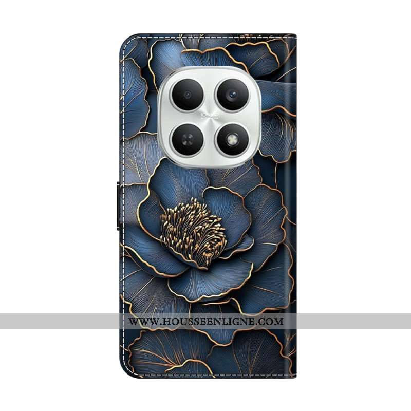 Housse Xiaomi Redmi Note 15 5G / Poco M8 5G Pivoine Bleu Doré