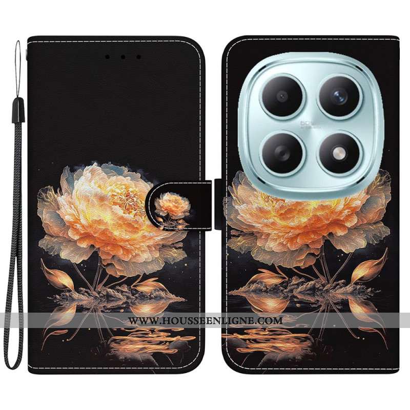 Housse Xiaomi Redmi Note 15 5G / Poco M8 5G Pivoine Dorée