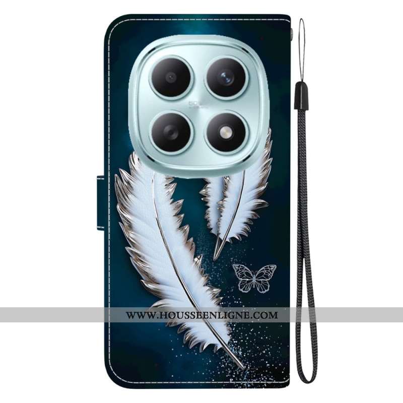 Housse Xiaomi Redmi Note 15 5G / Poco M8 5G Plumes Blanches