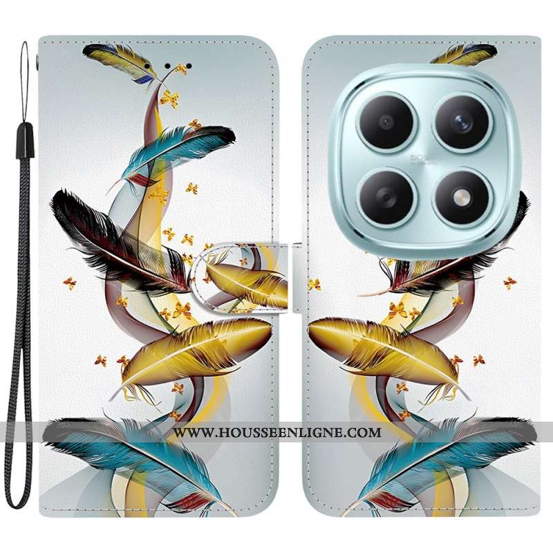 Housse Xiaomi Redmi Note 15 5G / Poco M8 5G Plumes Colorées