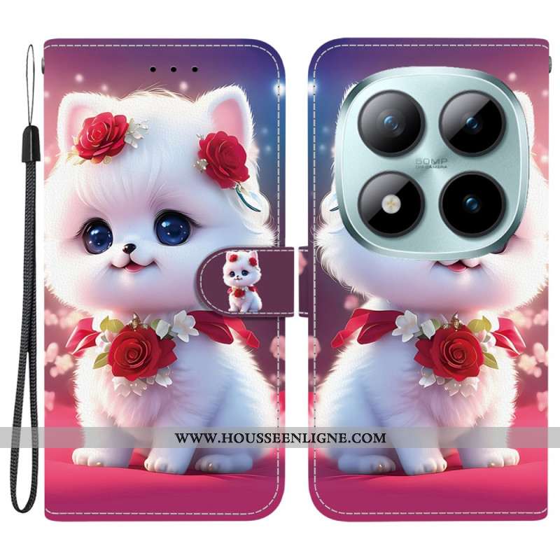 Housse Xiaomi Redmi Note 15 Pro 5G Chat et Roses