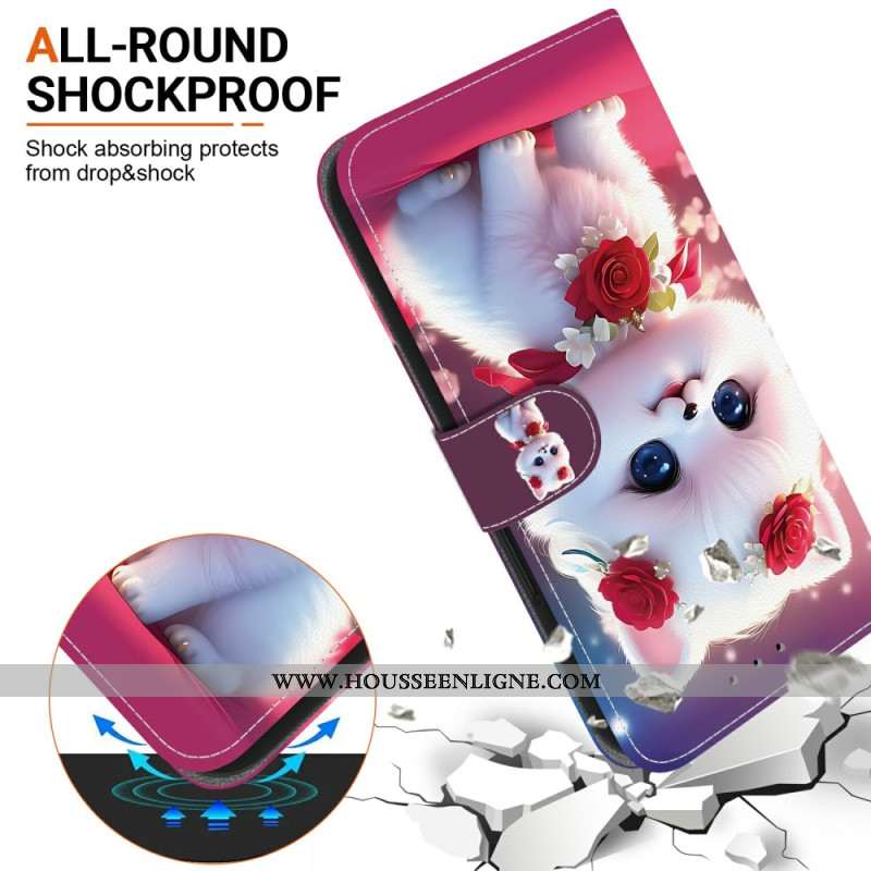 Housse Xiaomi Redmi Note 15 Pro 5G Chat et Roses