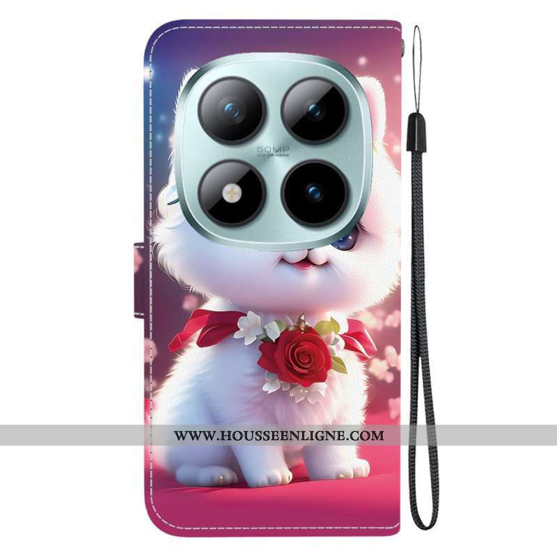 Housse Xiaomi Redmi Note 15 Pro 5G Chat et Roses