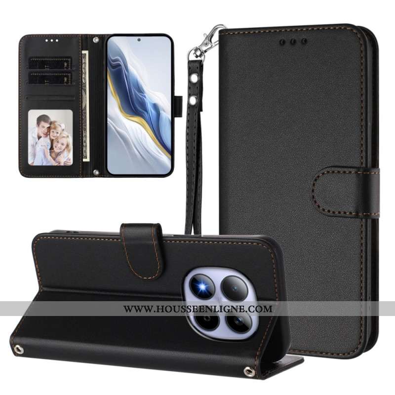 Housse Xiaomi Redmi Note 15 Pro 5G Classique avec Lanière