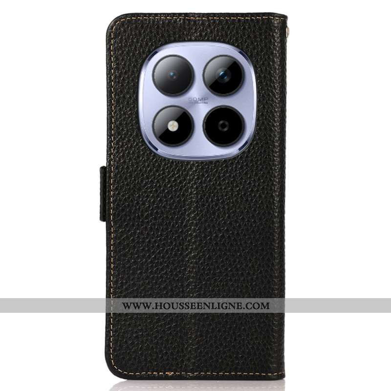 Housse Xiaomi Redmi Note 15 Pro 5G Cuir Véritable KHAZNEH