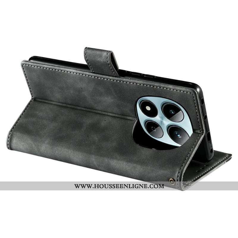 Housse Xiaomi Redmi Note 15 Pro 5G Design Rétro à Lanière