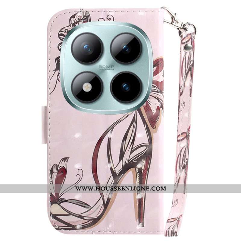 Housse Xiaomi Redmi Note 15 Pro 5G Escarpin à Lanière