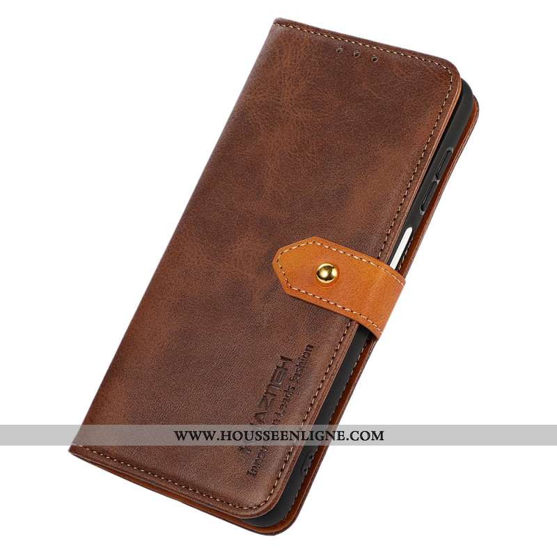 Housse Xiaomi Redmi Note 15 Pro 5G Fermoir Doré KHAZNEH