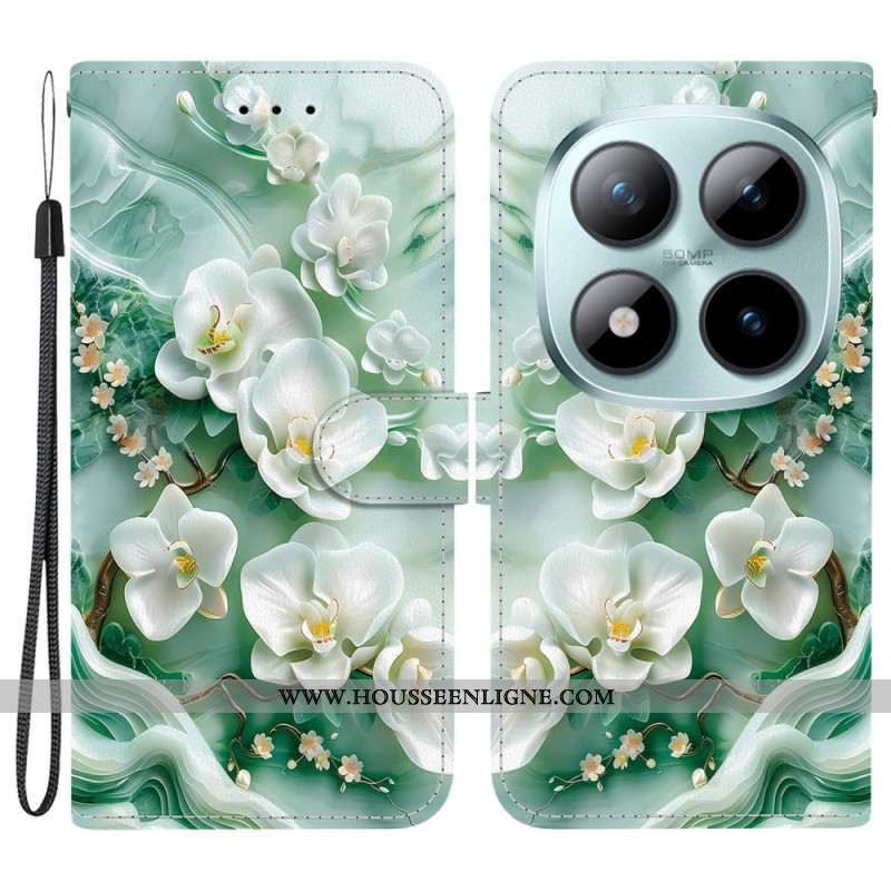 Housse Xiaomi Redmi Note 15 Pro 5G Fleurs de Jade