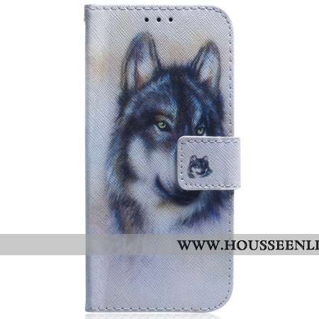 Housse Xiaomi Redmi Note 15 Pro 5G Loup Aquarelle
