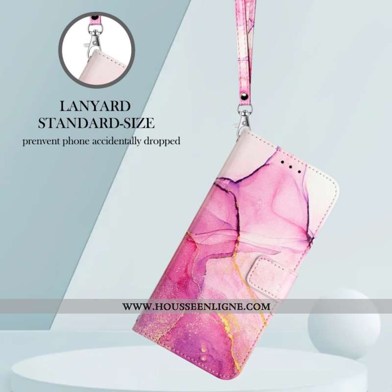 Housse Xiaomi Redmi Note 15 Pro 5G Marbre à Lanière