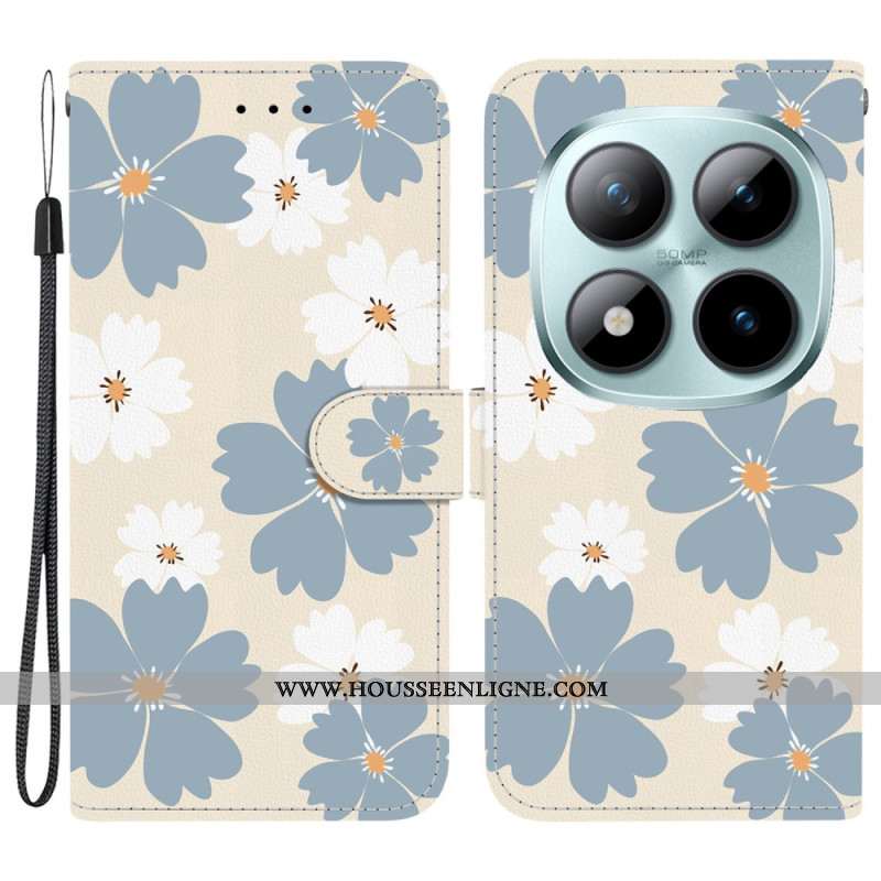 Housse Xiaomi Redmi Note 15 Pro 5G Marguerites Bleues