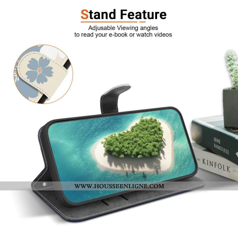 Housse Xiaomi Redmi Note 15 Pro 5G Marguerites Bleues