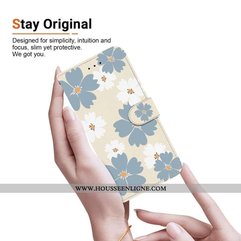 Housse Xiaomi Redmi Note 15 Pro 5G Marguerites Bleues