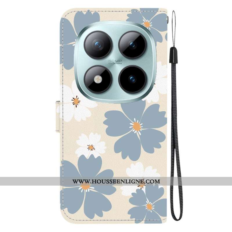 Housse Xiaomi Redmi Note 15 Pro 5G Marguerites Bleues