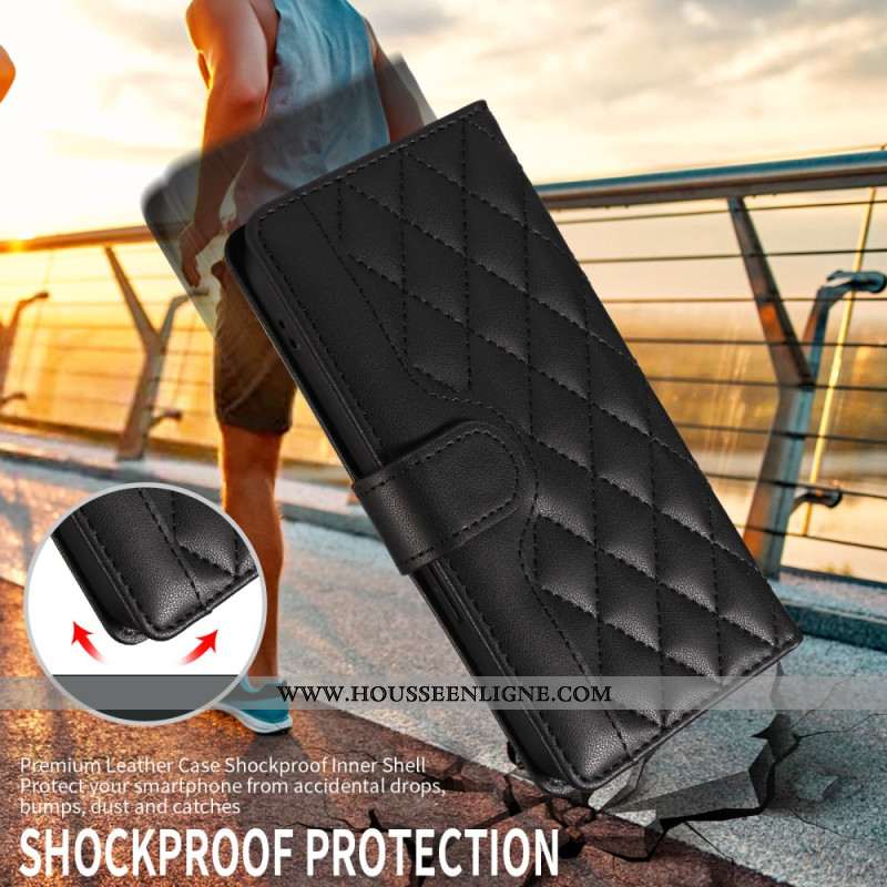 Housse Xiaomi Redmi Note 15 Pro 5G Matelassée avec Sangles