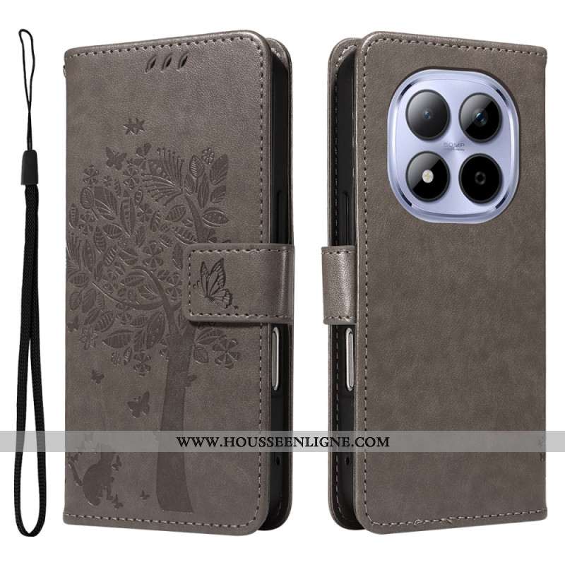 Housse Xiaomi Redmi Note 15 Pro 5G Motif Chat et Arbre