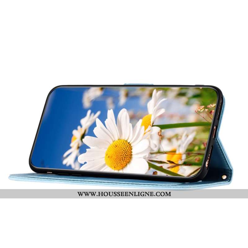 Housse Xiaomi Redmi Note 15 Pro 5G Motif Floral avec Lanière