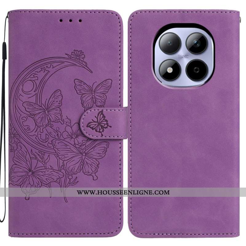 Housse Xiaomi Redmi Note 15 Pro 5G Motif Papillon et Fleur