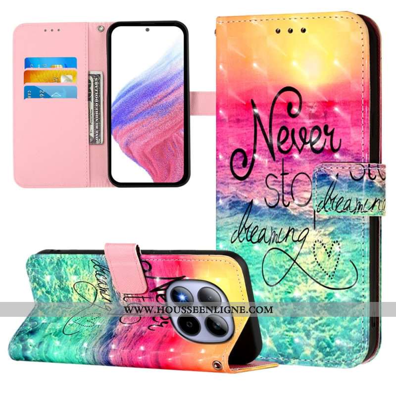 Housse Xiaomi Redmi Note 15 Pro 5G Never Stop dreaming