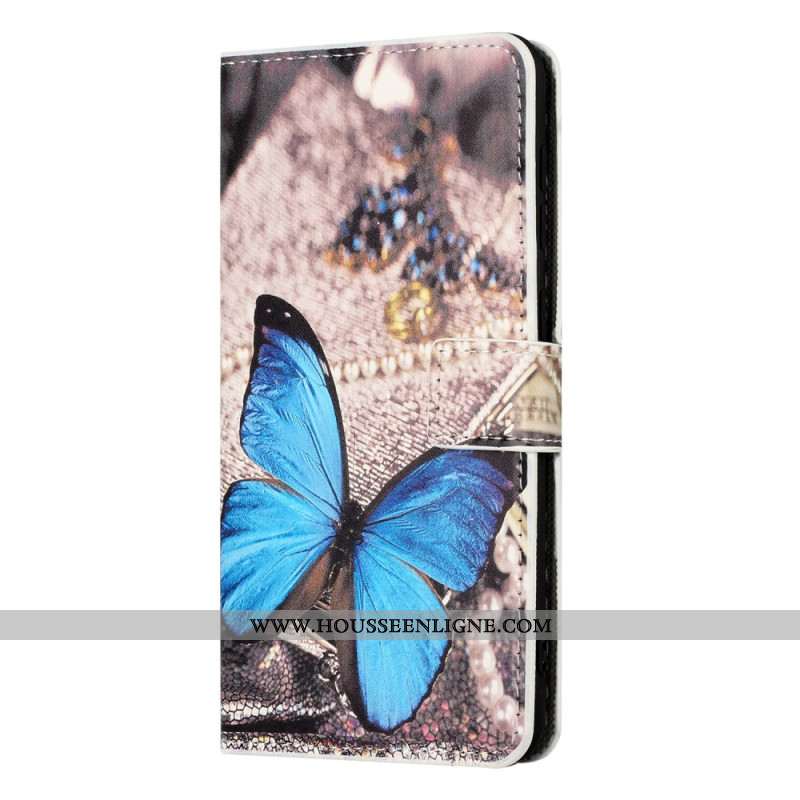 Housse Xiaomi Redmi Note 15 Pro 5G Papillon Bleu