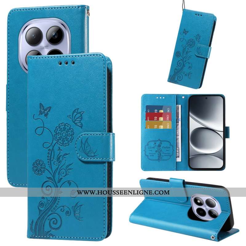 Housse Xiaomi Redmi Note 15 Pro 5G Papillons et Fleurs