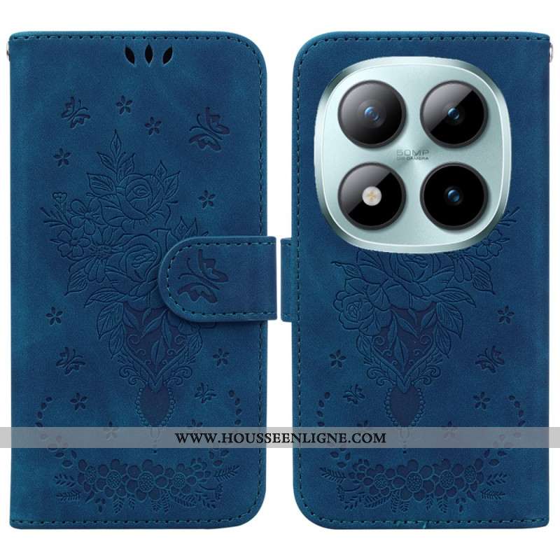 Housse Xiaomi Redmi Note 15 Pro 5G Papillons et Roses