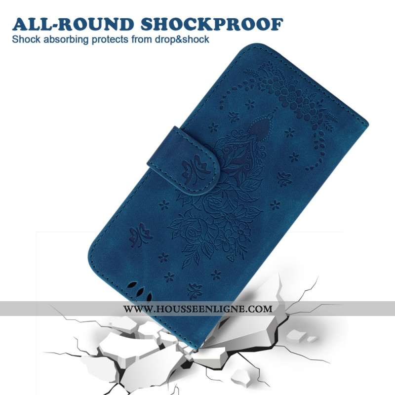 Housse Xiaomi Redmi Note 15 Pro 5G Papillons et Roses