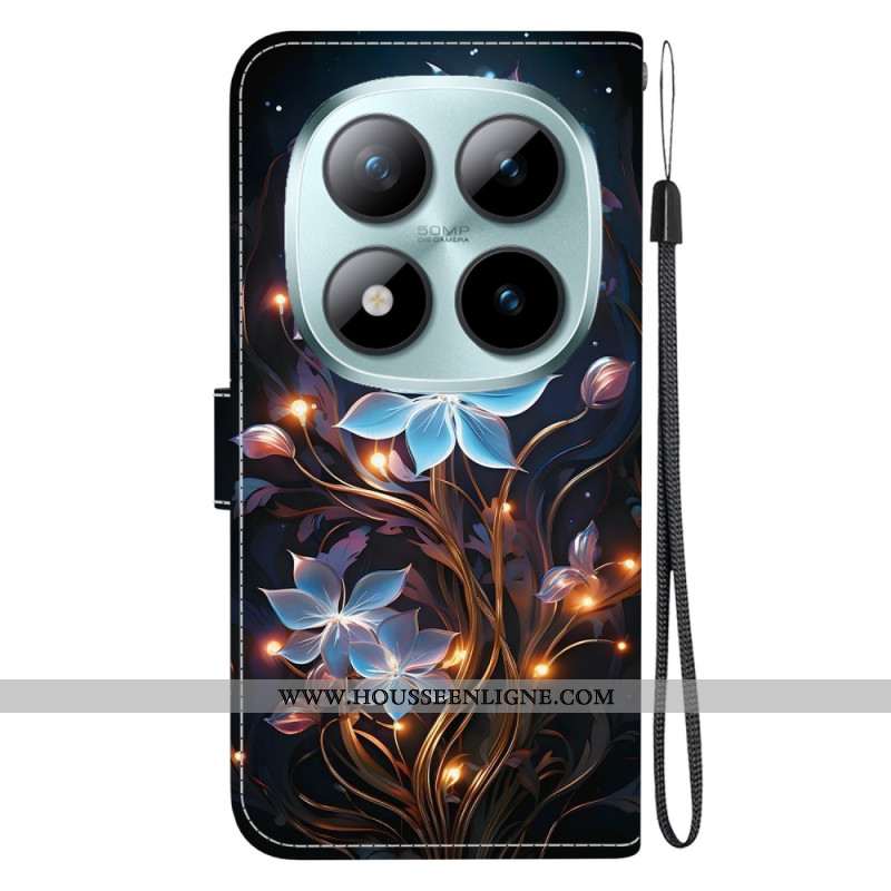 Housse Xiaomi Redmi Note 15 Pro 5G Petites Fleurs Lanternes