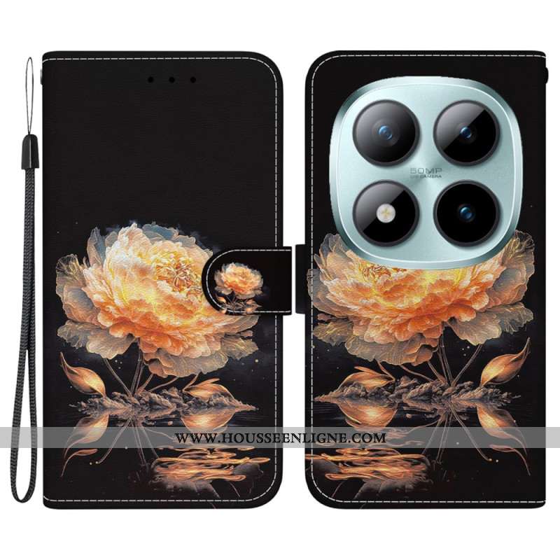 Housse Xiaomi Redmi Note 15 Pro 5G Pivoine Dorée