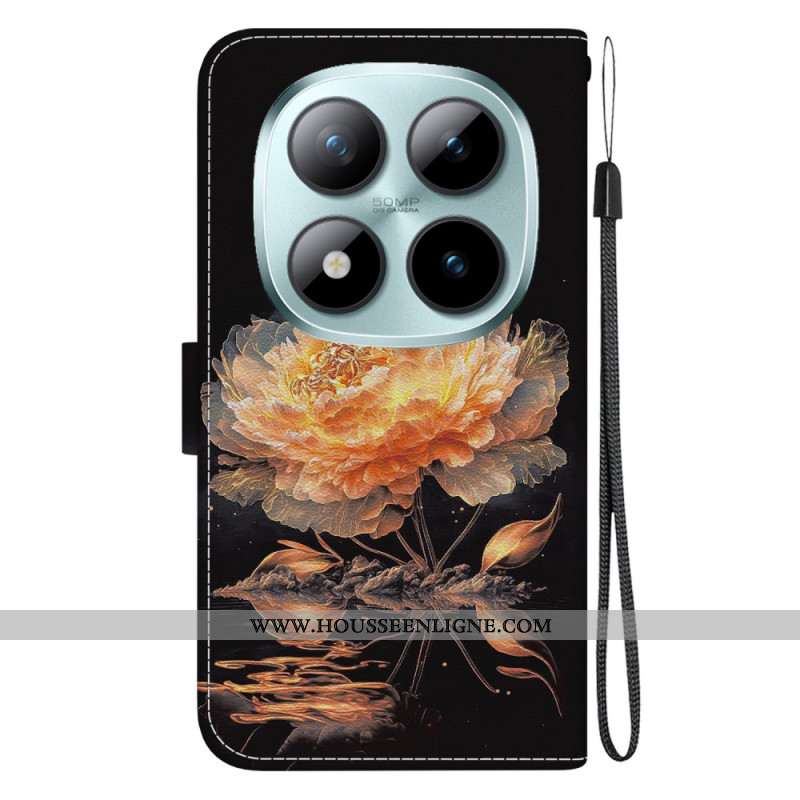 Housse Xiaomi Redmi Note 15 Pro 5G Pivoine Dorée