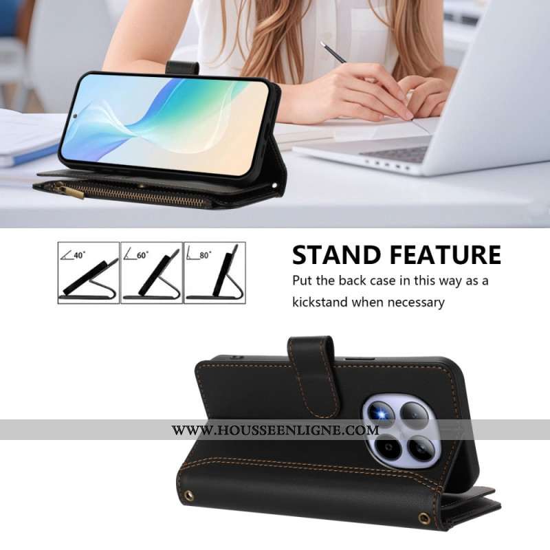 Housse Xiaomi Redmi Note 15 Pro 5G Portefeuille 9 Porte-Cartes