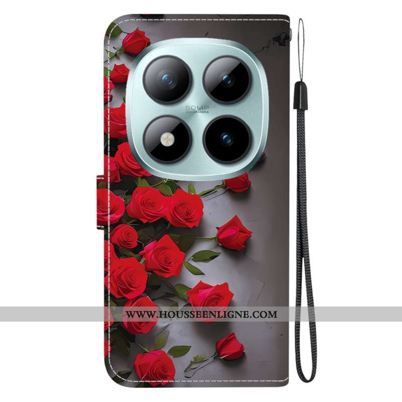 Housse Xiaomi Redmi Note 15 Pro 5G Roses Rouges