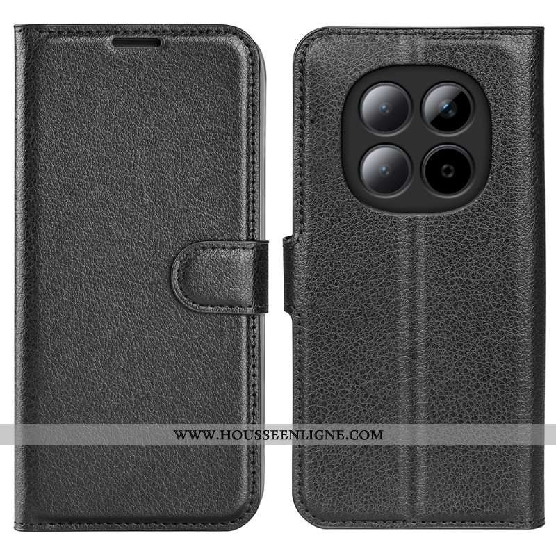 Housse Xiaomi Redmi Note 15 Pro 5G Simili Cuir Litchi