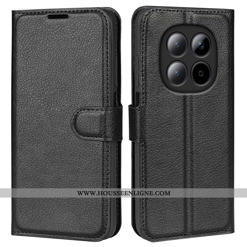 Housse Xiaomi Redmi Note 15 Pro 5G Simili Cuir Litchi