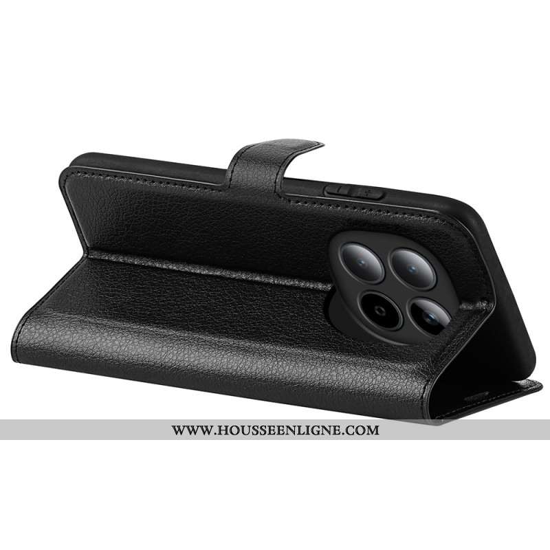 Housse Xiaomi Redmi Note 15 Pro 5G Simili Cuir Litchi