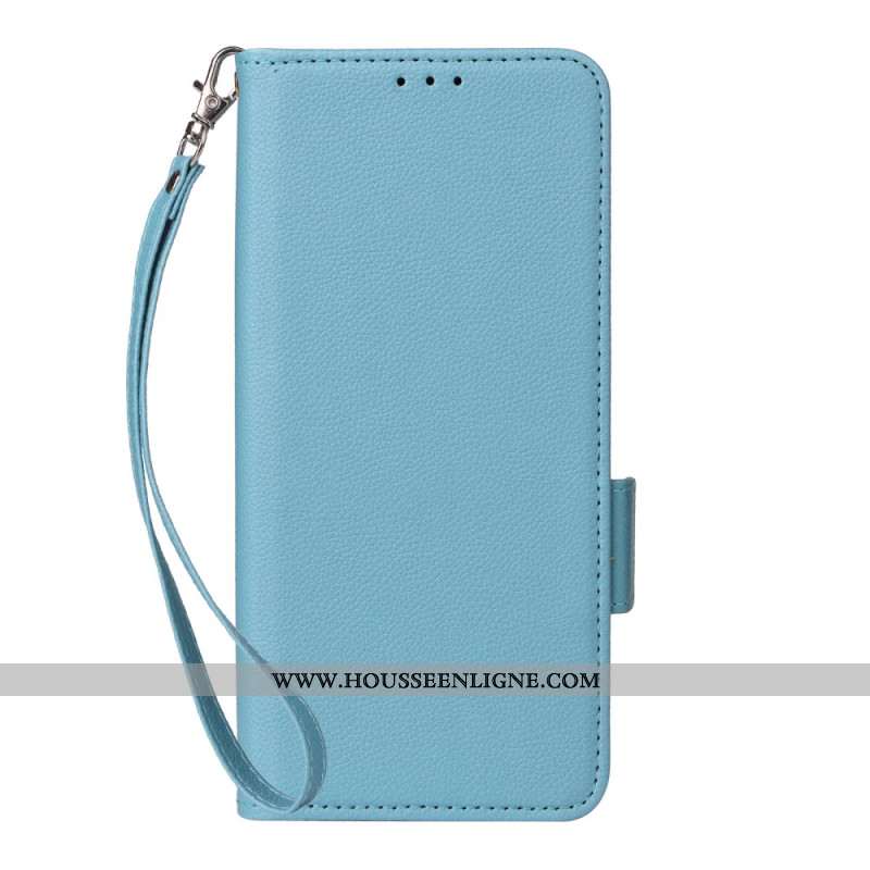 Housse Xiaomi Redmi Note 15 Pro 5G Simili Cuir à Lanière